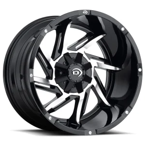 Vision Wheel Off-Road – 422 PROWLER – Black – 17″x9″ -12mm – Summer Wheels – 422-7993GBMF-12